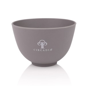 CIR-GRAYSILICONEBOWL Gray Circadia Branded Silicone Bowl